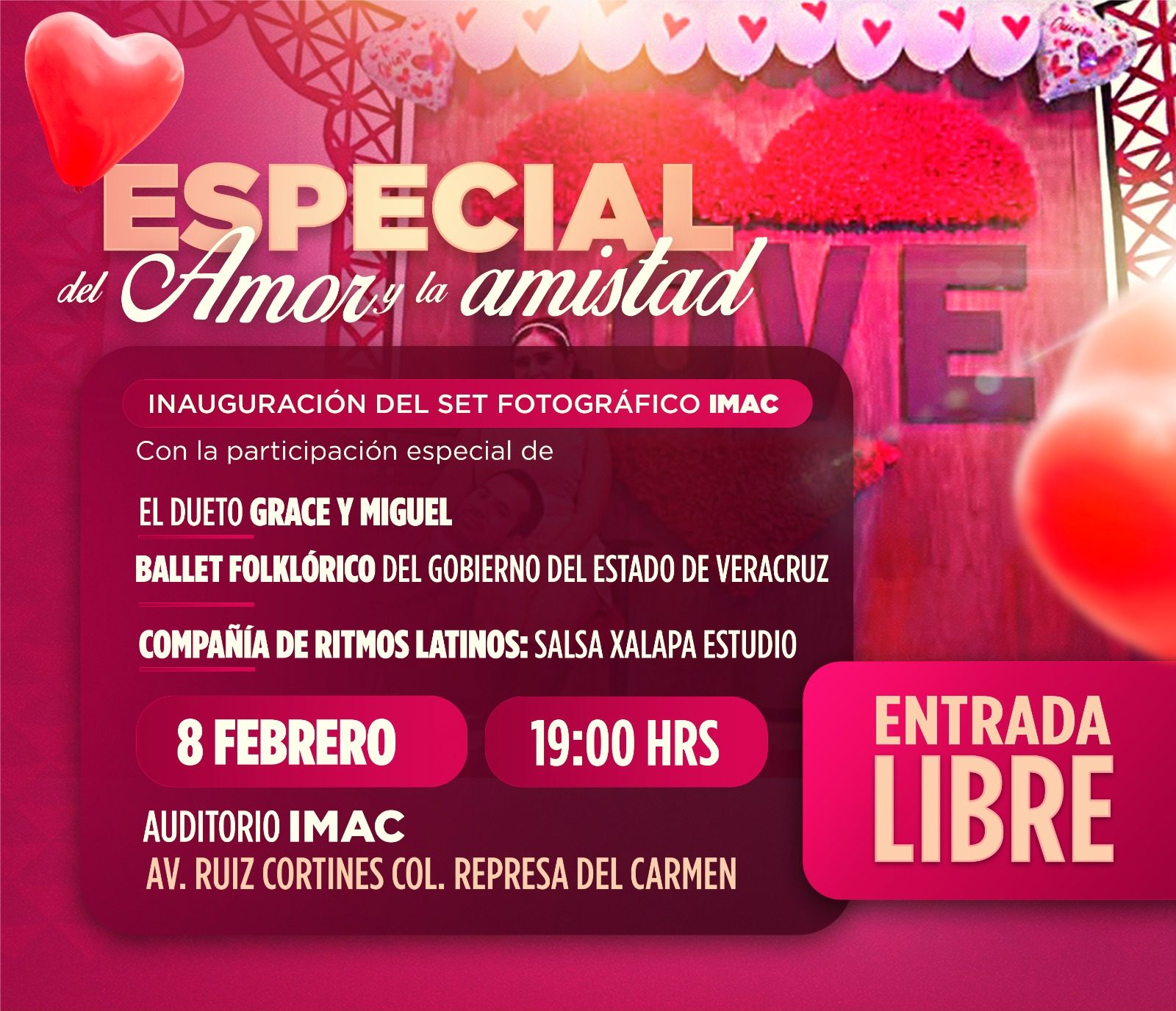 Festejaremos el mes del Amor y la Amistad con eventos culturales para todas y todos
