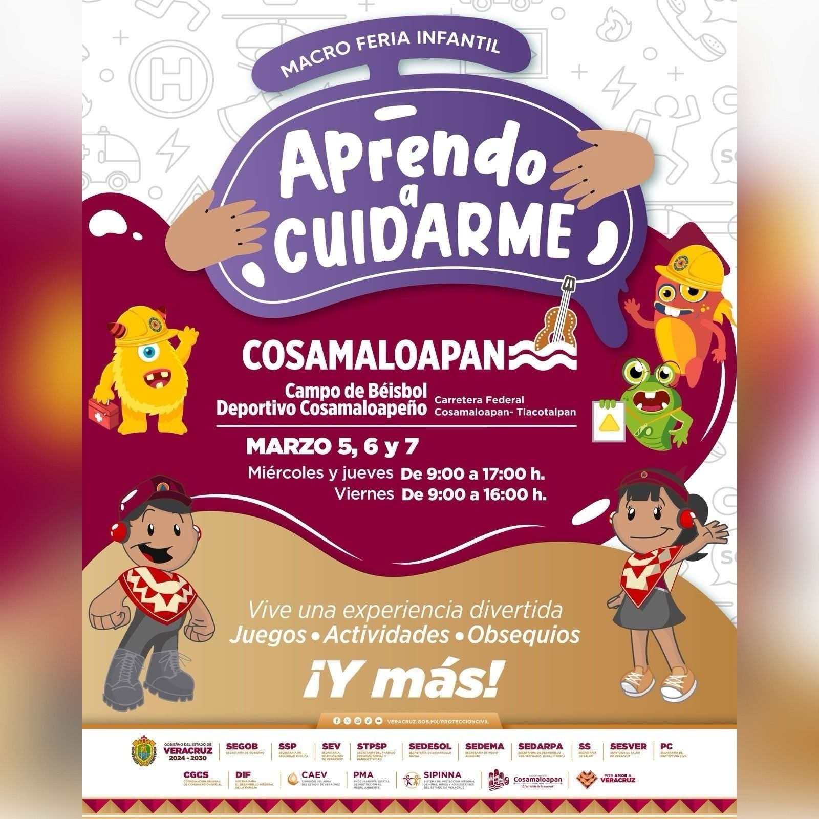 Macro Feria Infantil Aprendo a Cuidarme llega a Cosamaloapan