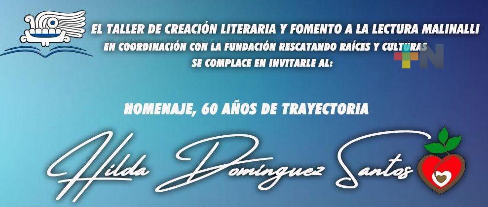 Homenaje a la escritora Hilda Domínguez Santos en Coatzacoalcos