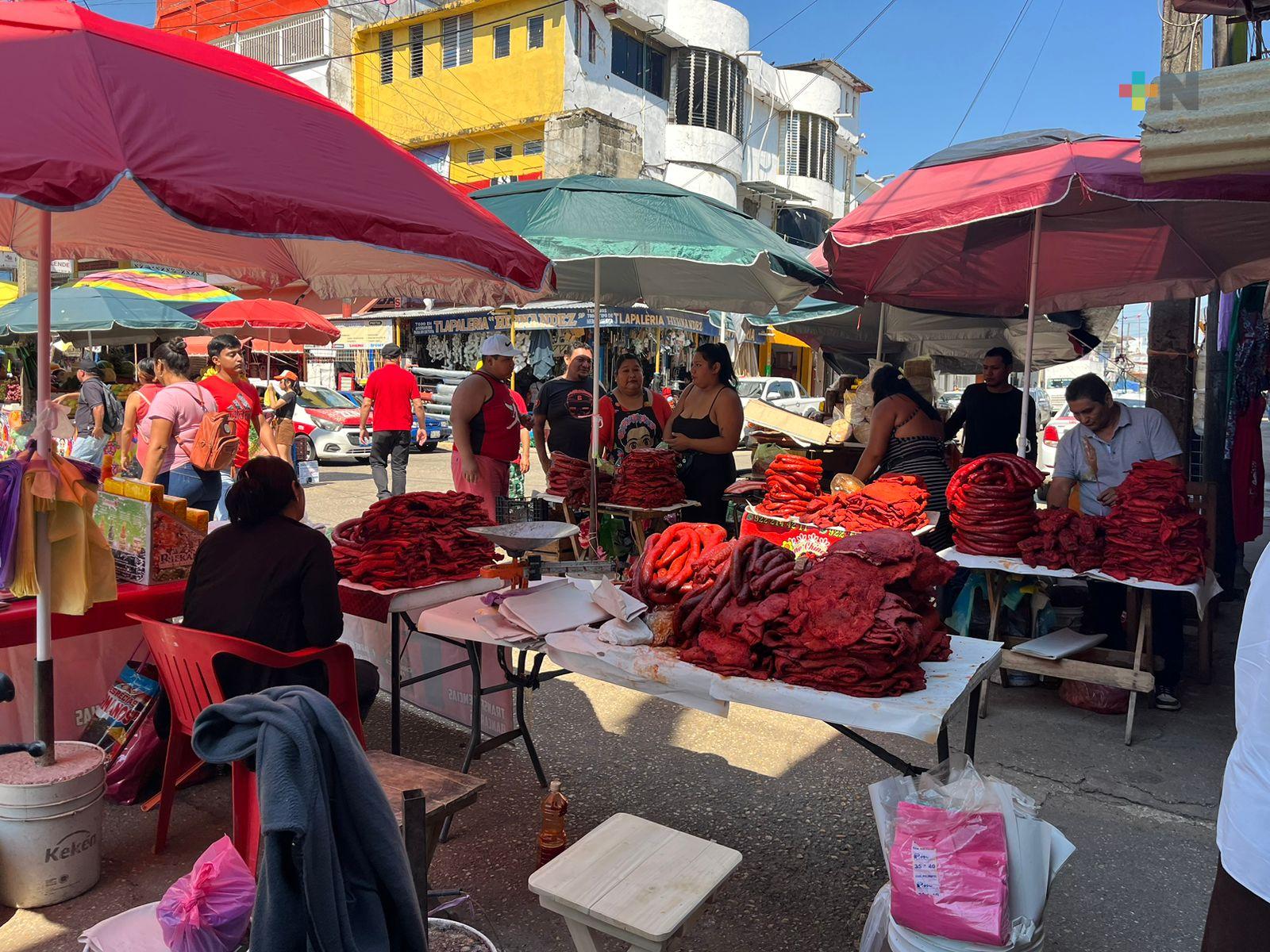Callejón Fernández en Minatitlán, espacio para la venta de carne de Chinameca