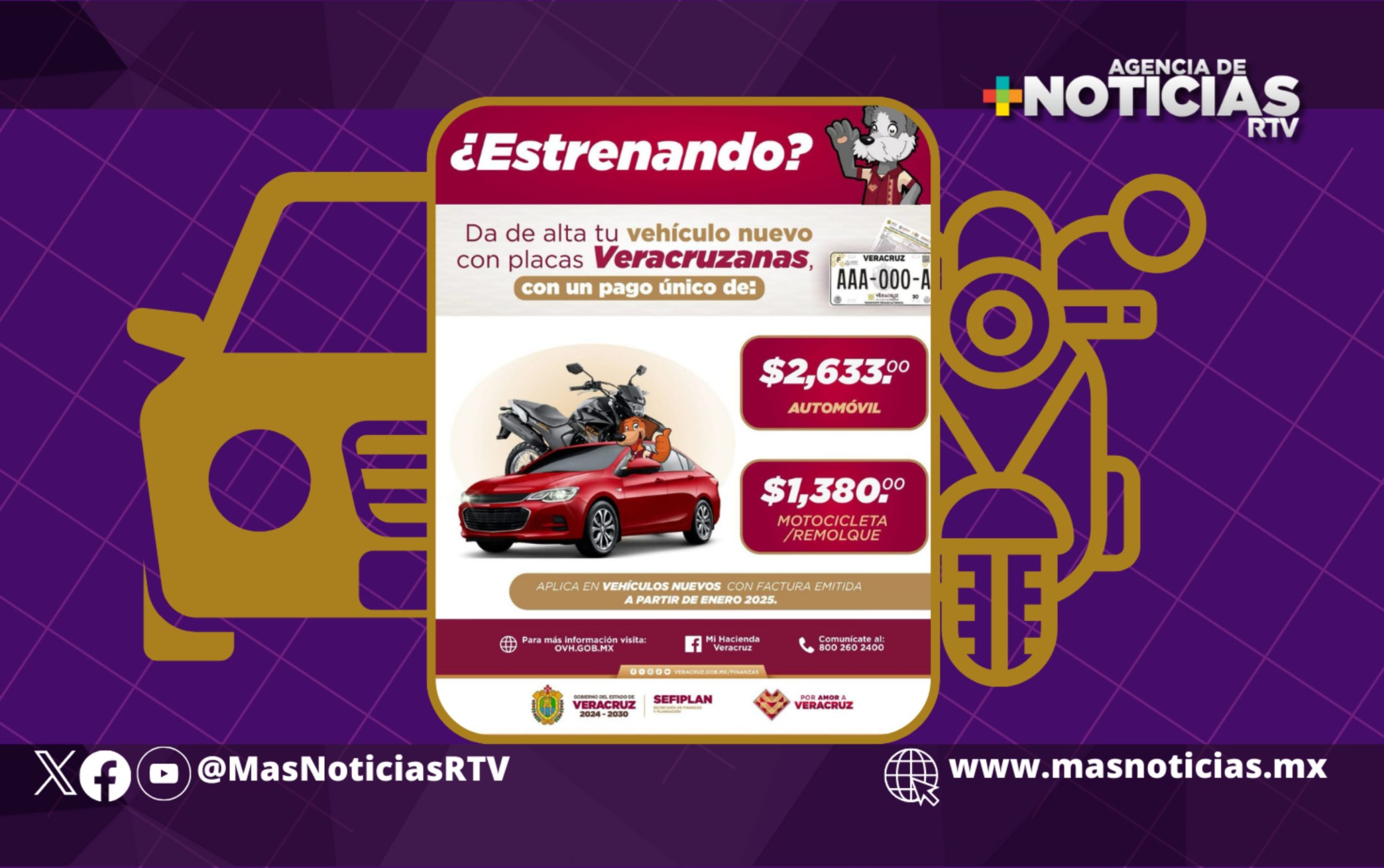 Costos y requisitos para emplacar motocicletas y remolques nuevos