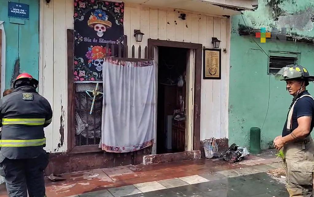 Bomberos controlan incendio en vivienda del Barrio de La Huaca