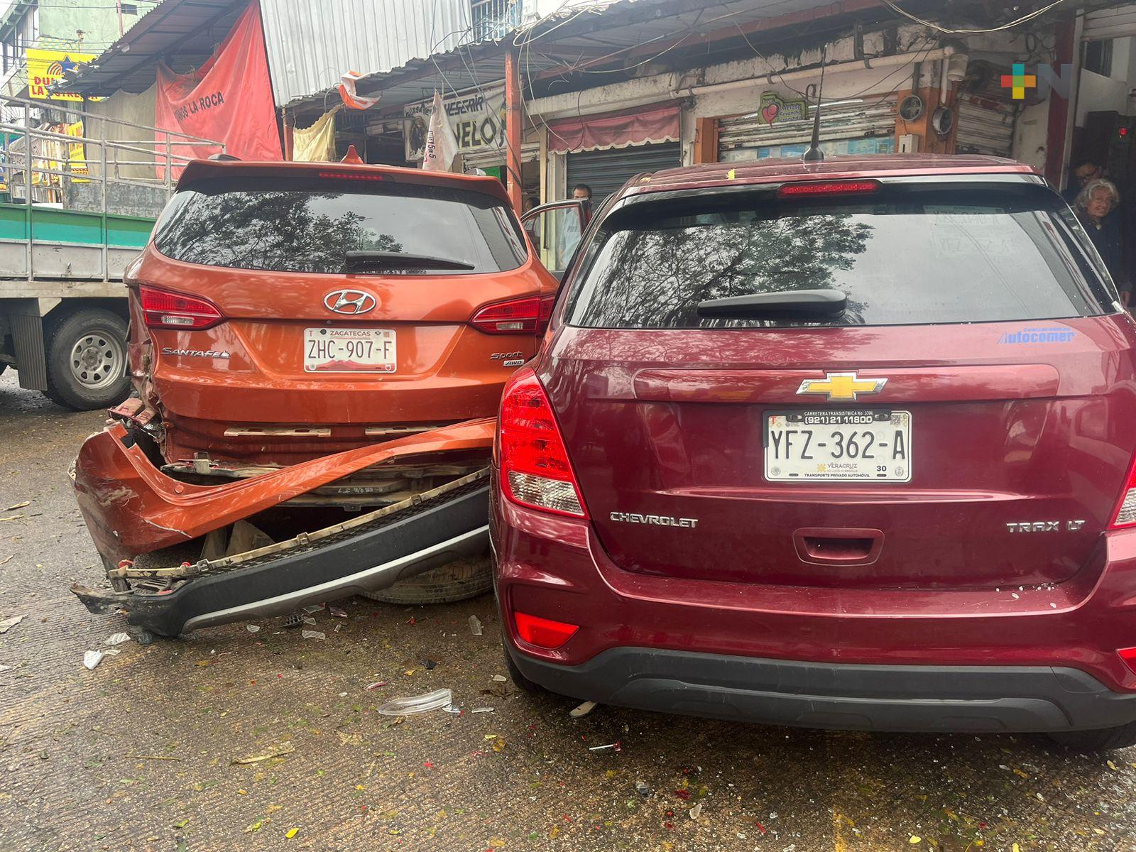 Constantes accidentes viales en Coatza por época de lluvias