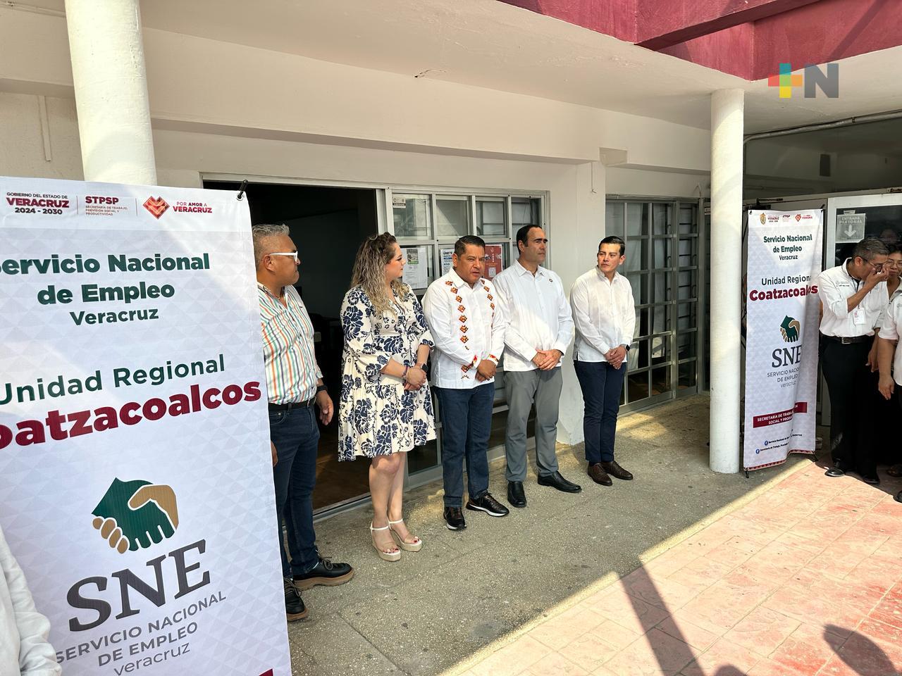 Instalan nuevas oficinas del Servicio Nacional de Empleo en Coatzacoalcos