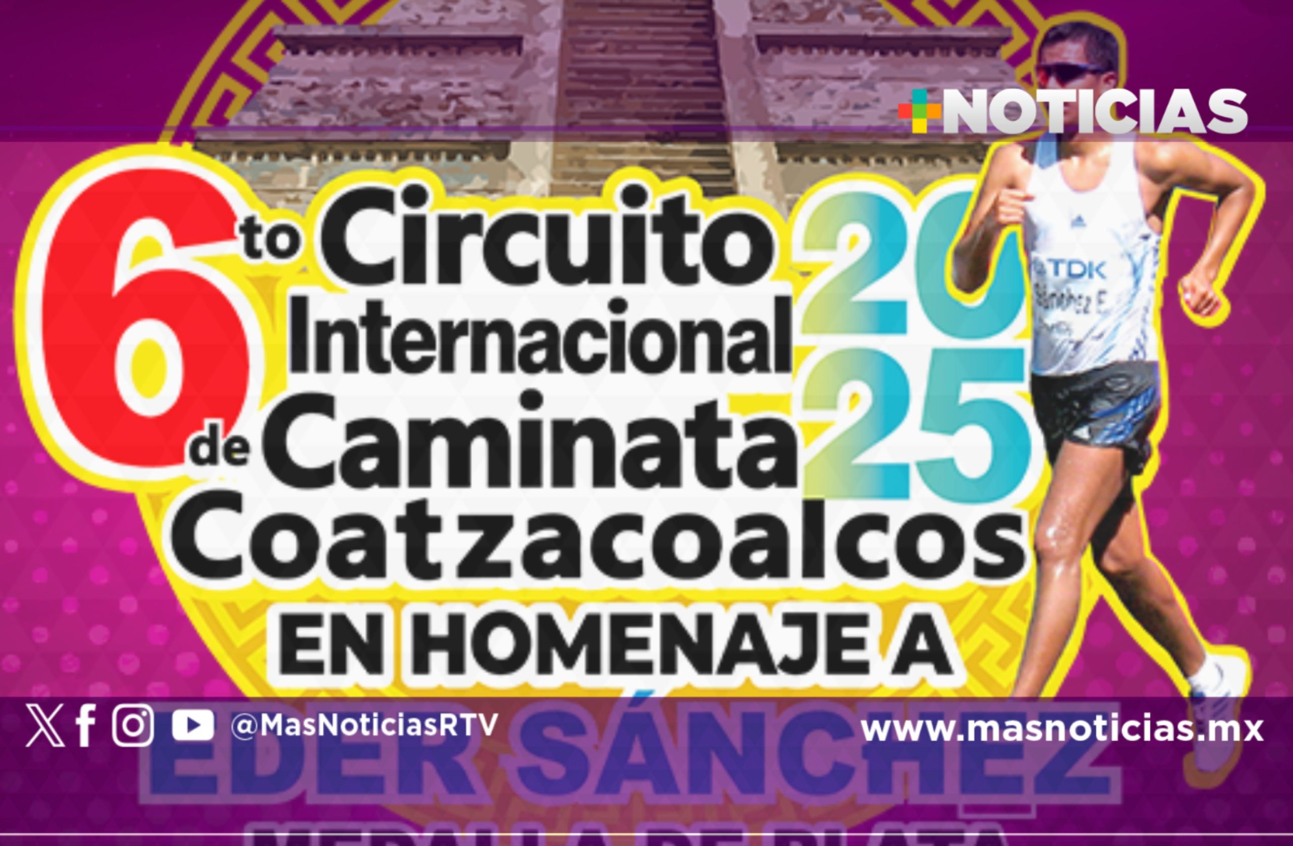 Marchistas olímpicos lucieron en el Circuito Internacional de Coatzacoalcos