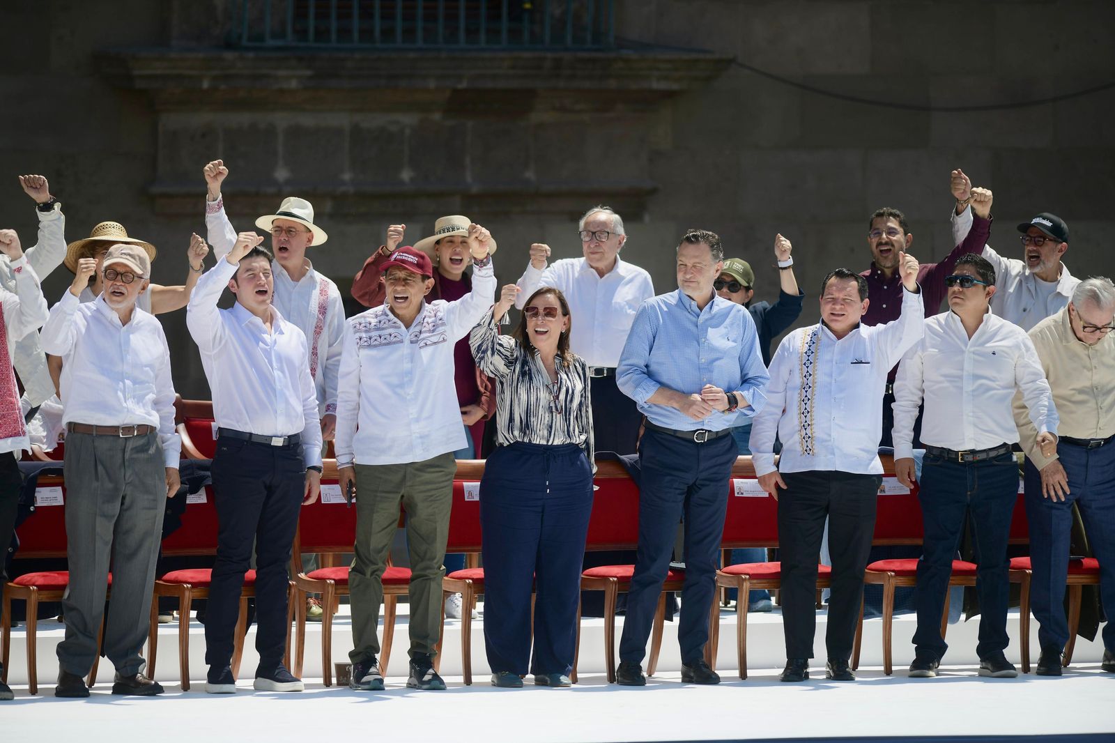 Desde el Zócalo, Rocío Nahle se suma a la defensa de la soberanía nacional