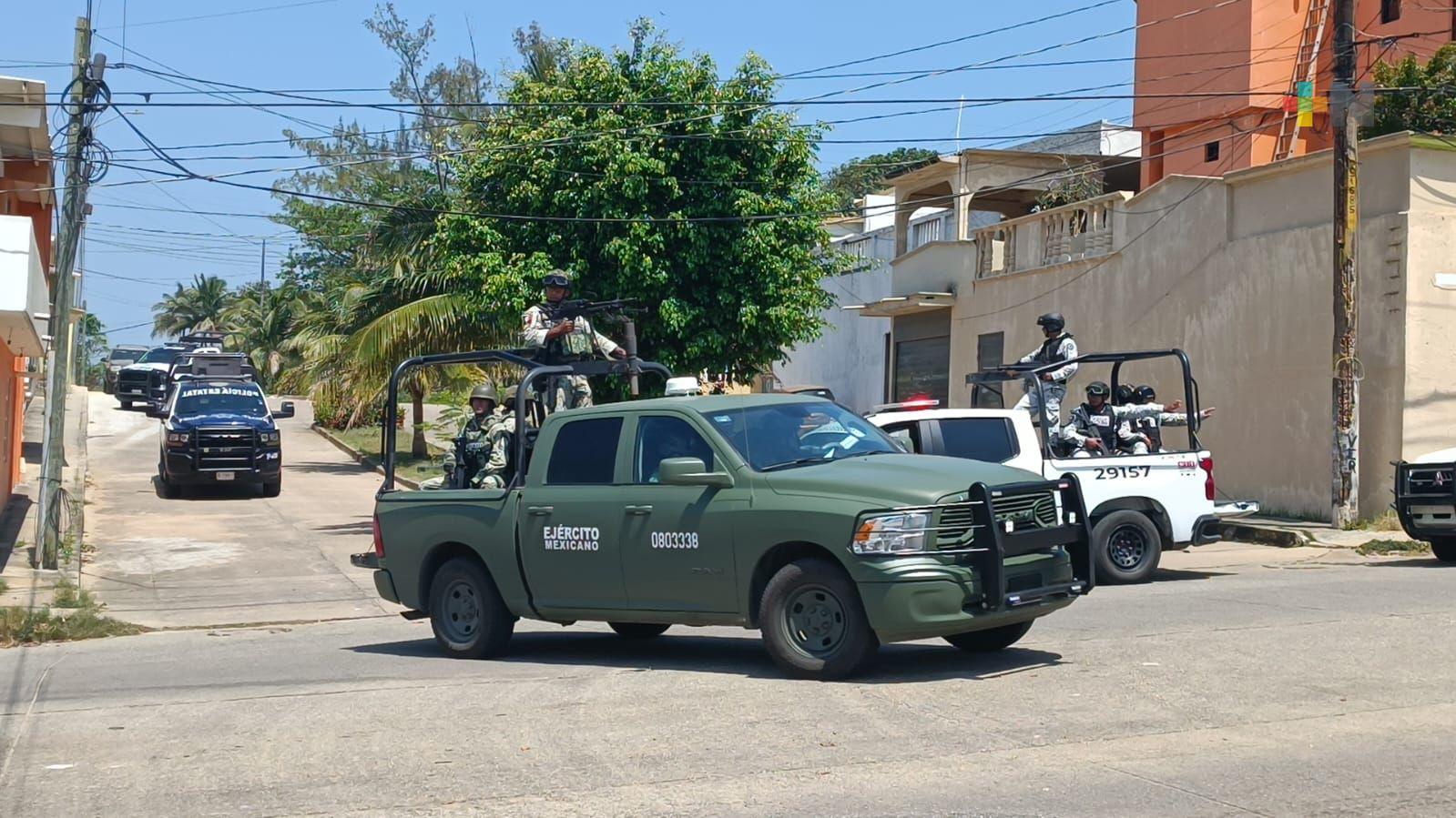 Policía y Guardia Nacional realizan acciones de estrategia de seguridad en Villa Allende