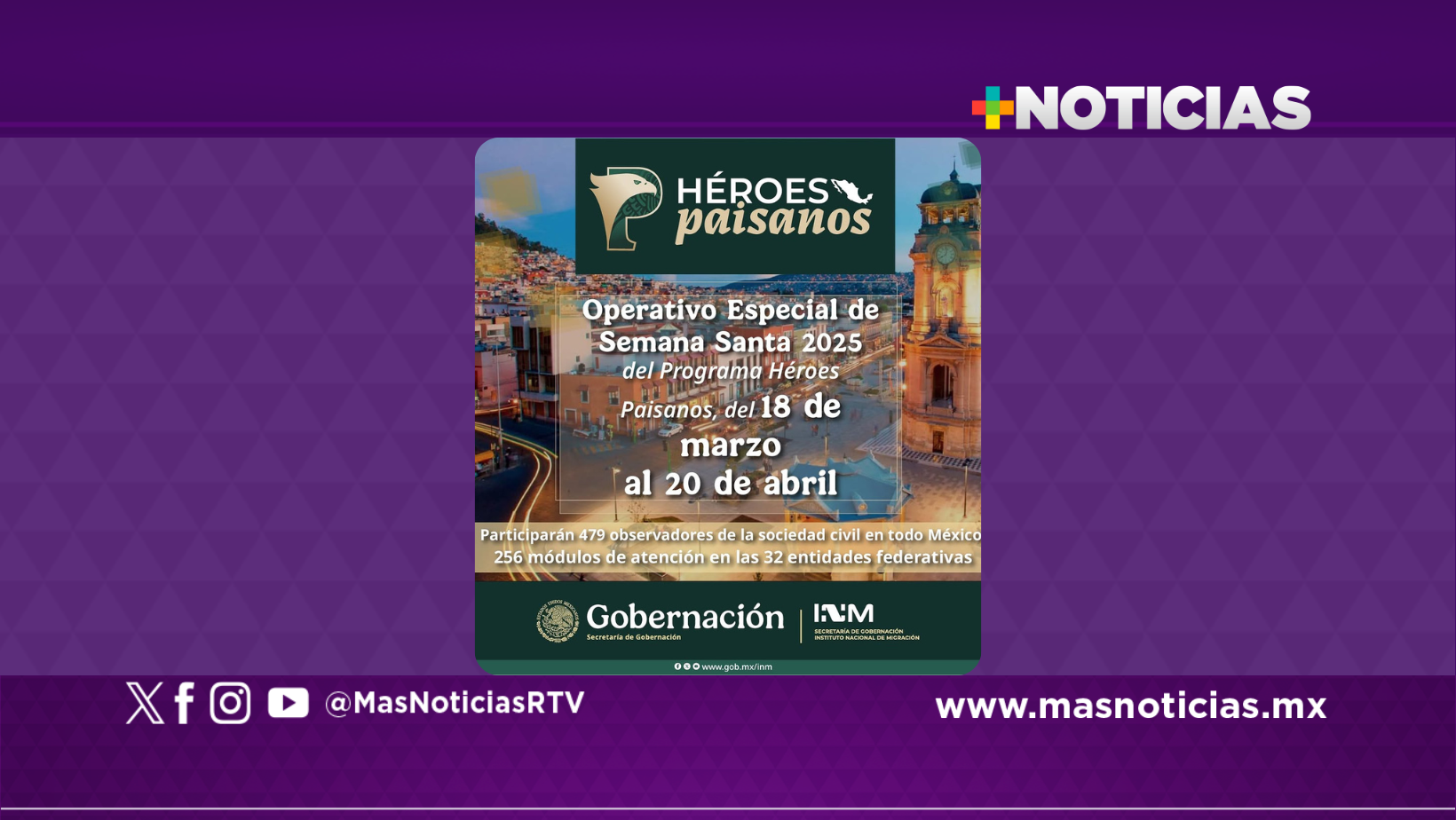 INM pone en marcha operativo especial de Semana Santa 2025
