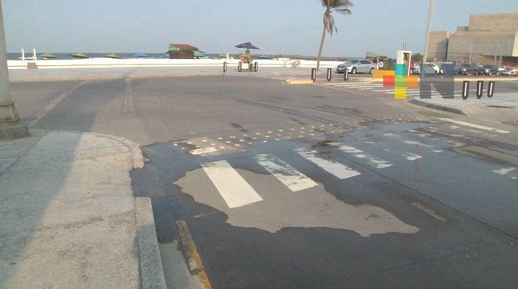 Indigna a visitantes desperdicio de agua en calles de Veracruz