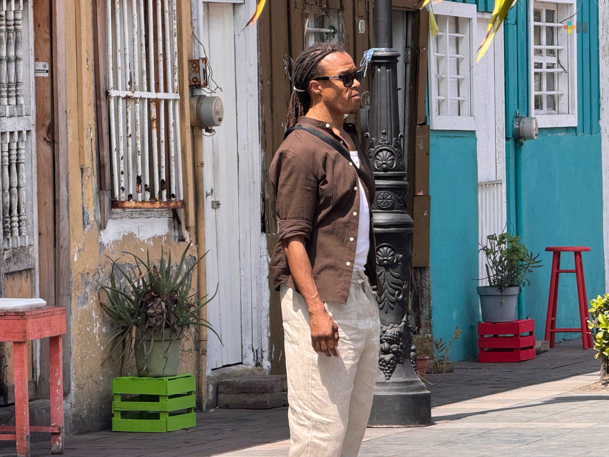 Edgar Davids grabó un promocional en La Huaca