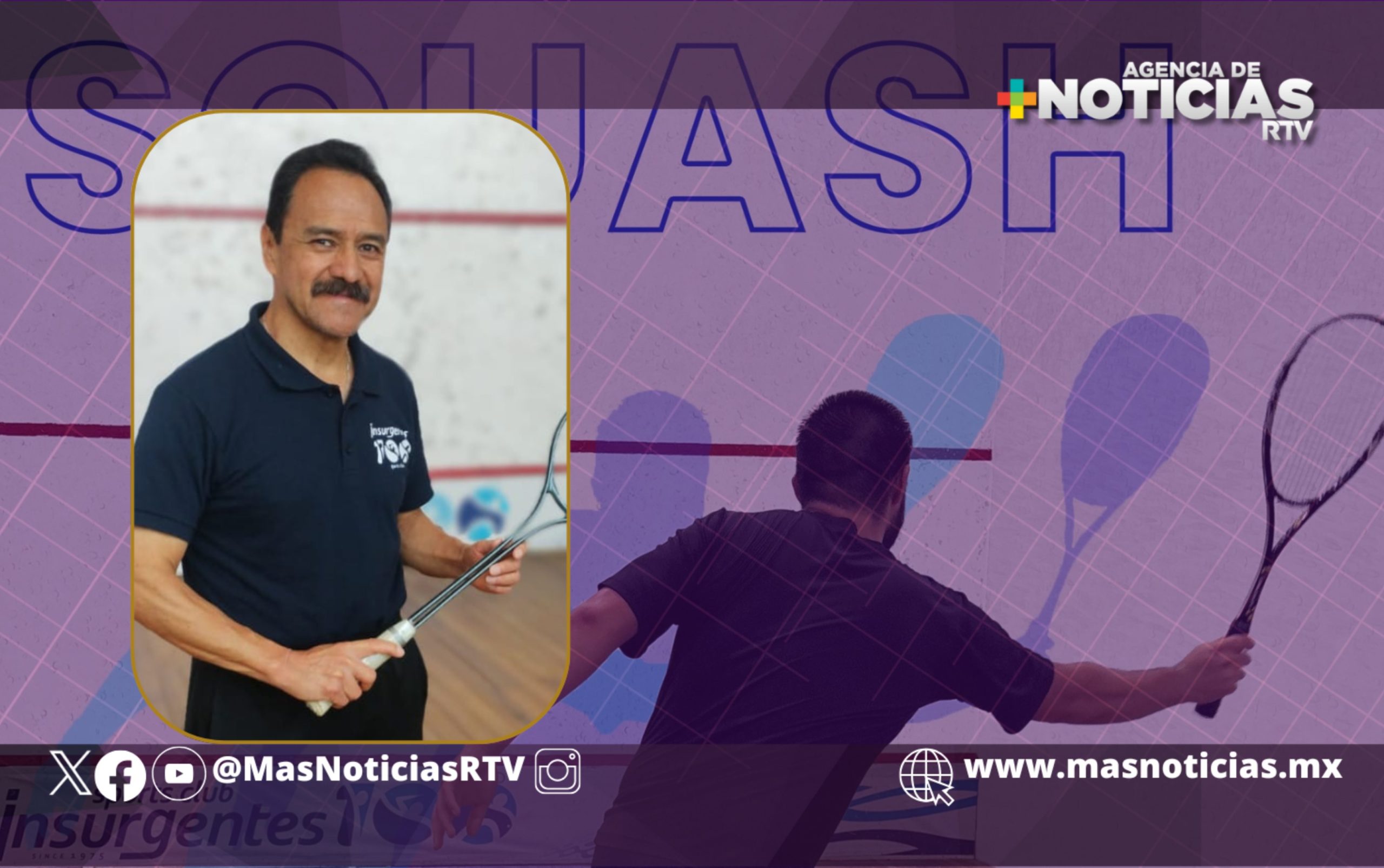 Club Insurgentes celebra 50 años de squash en Xalapa