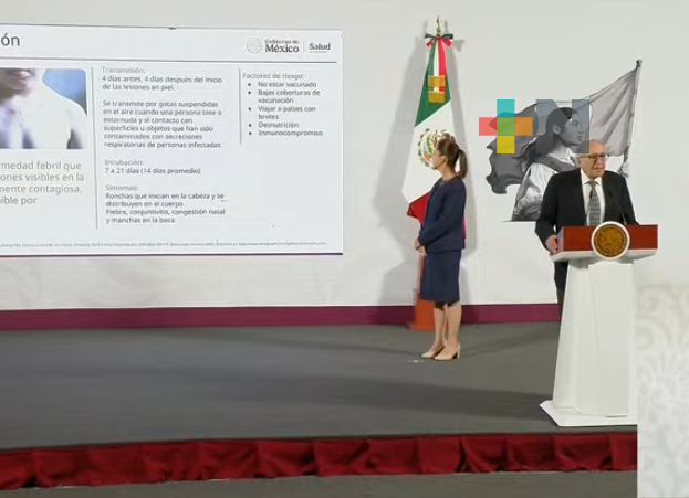 Presentan panorama epidemiológico de sarampión y tosferina; se fortalece vacunación