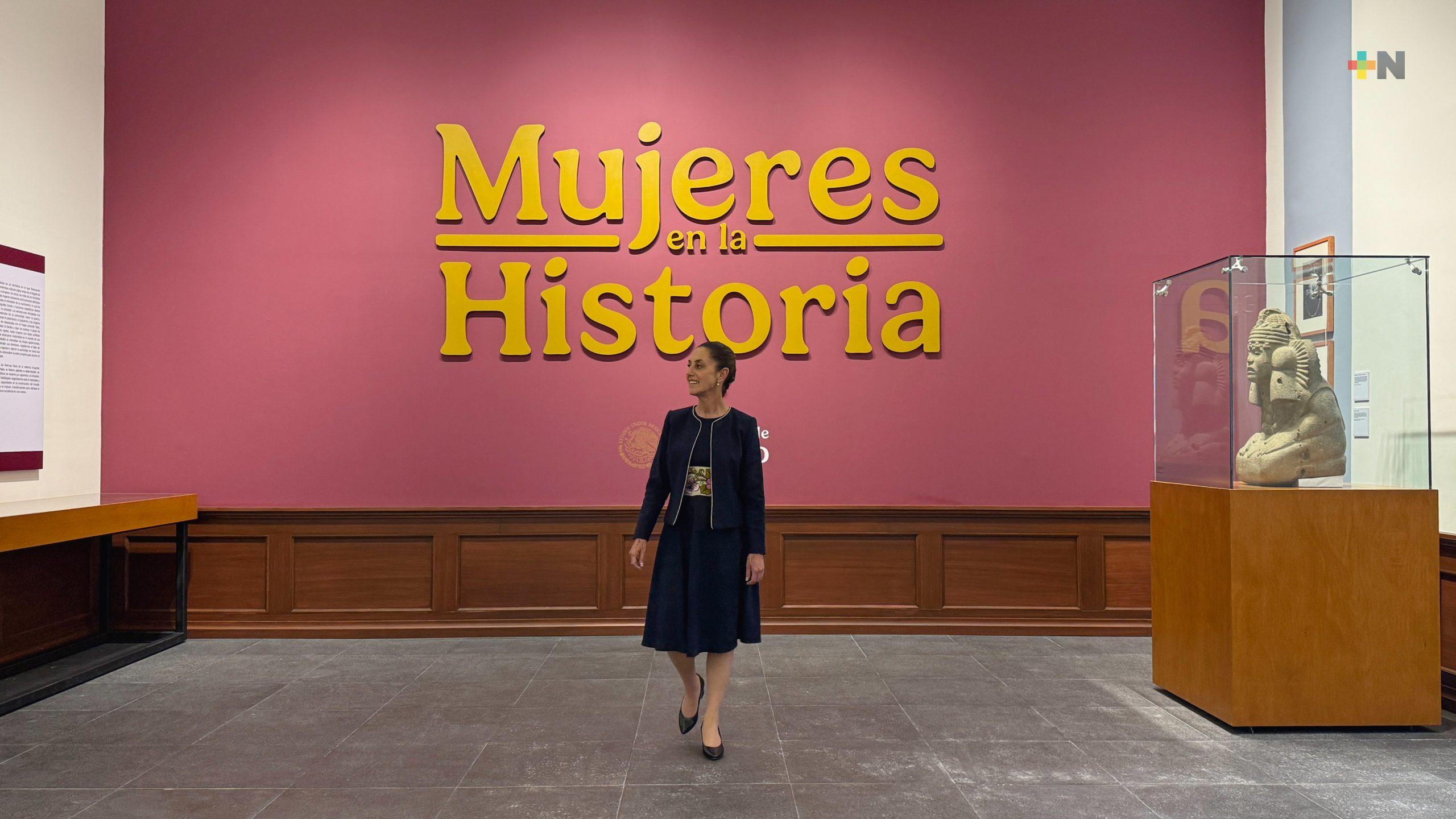 Sheinbaum inaugura sala «Mujeres en la historia»