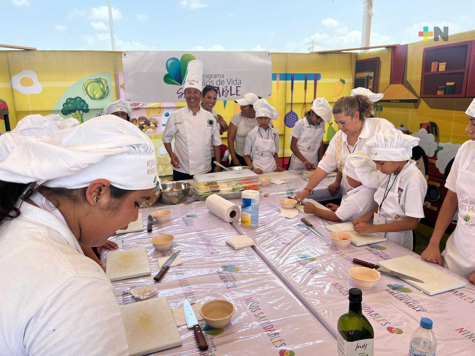 Gran afluencia a macroferia infantil «Aprendo a Cuidarme», en Cosamaloapan