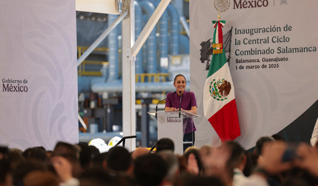 Claudia Sheinbaum inaugura Central Ciclo Combinado Salamanca de la CFE