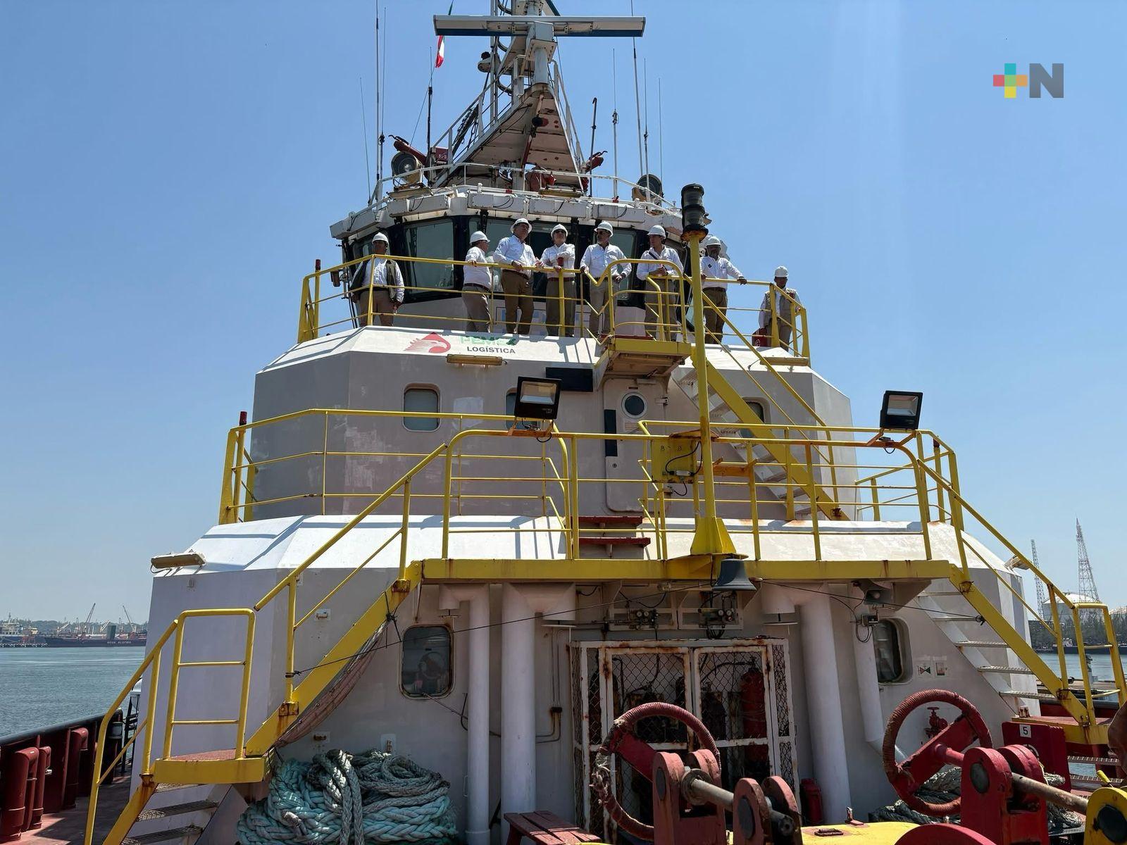 Autoridades de Pemex supervisaron terminal de Pajaritos