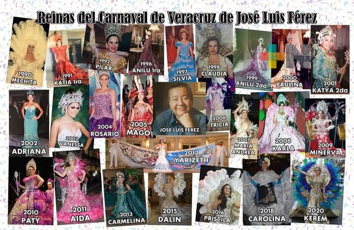 Fallece José Luis Férez, diseñador del vestuario de cortes reales del Carnaval de Veracruz