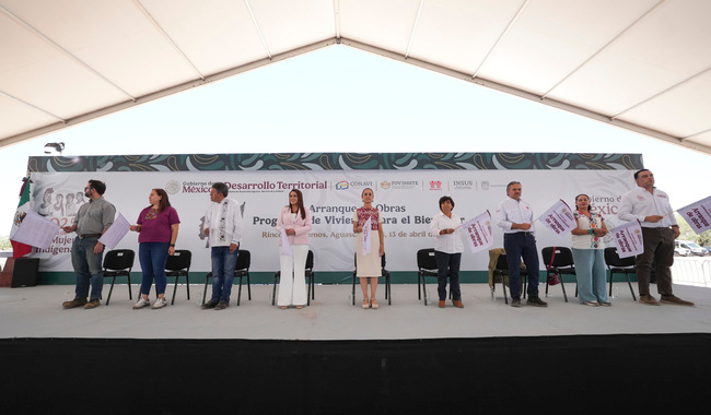 Claudia Sheinbaum encabeza arranque de construcción de 7 mil 500 viviendas en Aguascalientes