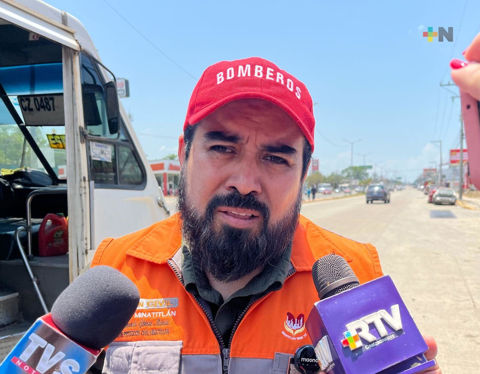 Bomberos han sofocado incendios de pastizales en Mina; llaman a evitar acciones de riesgo