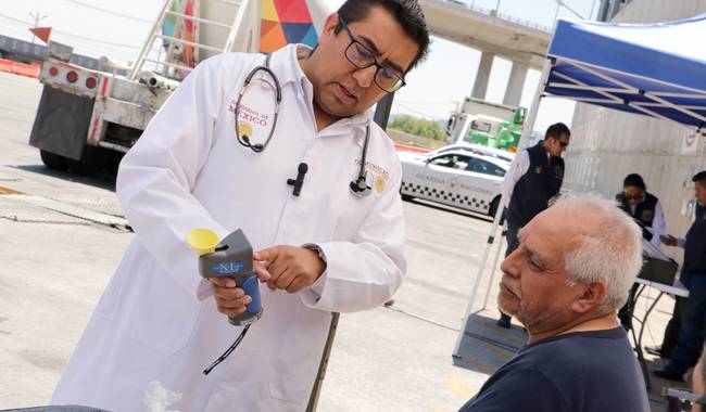 Instalan módulos para realizar exámenes médicos a conductores de transporte de pasajeros