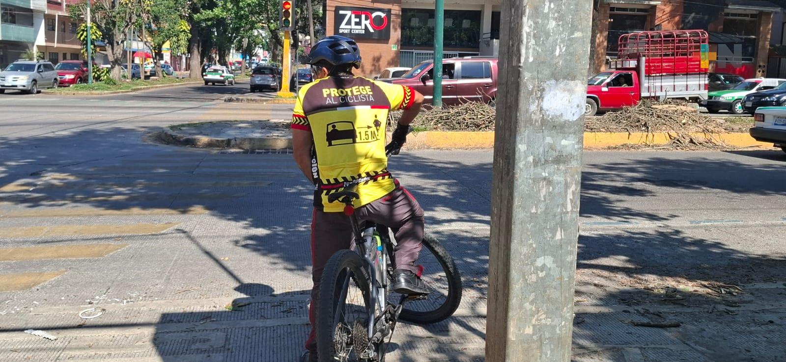 En Xalapa cada vez hay más personas que usan la bicicleta