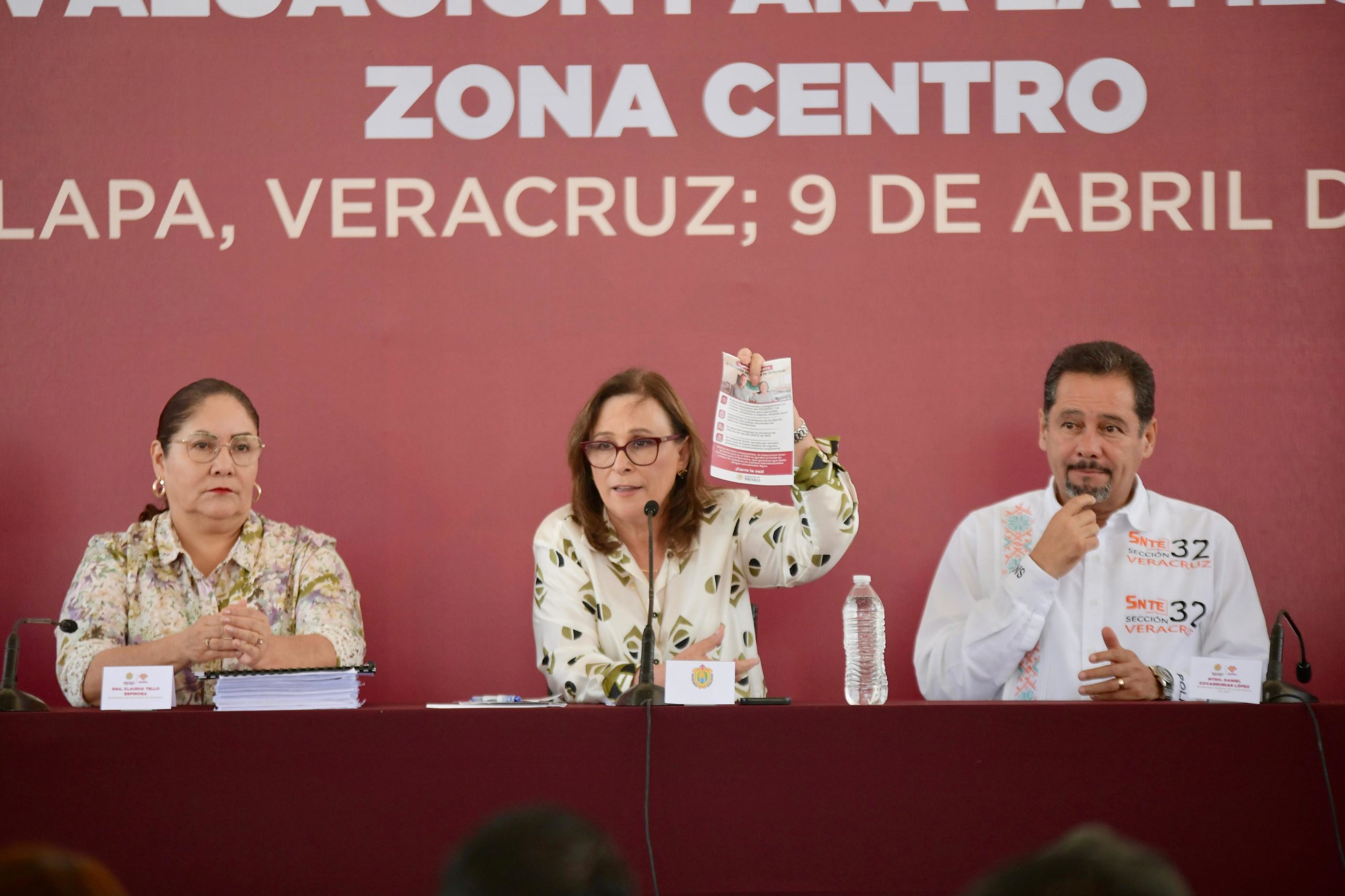 Coordinación y compromiso con la educación en Veracruz, reitera Rocío Nahle