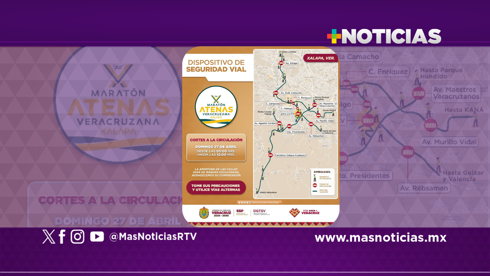 Maratón Atenas Veracruzana provocará cierre de calles en Xalapa