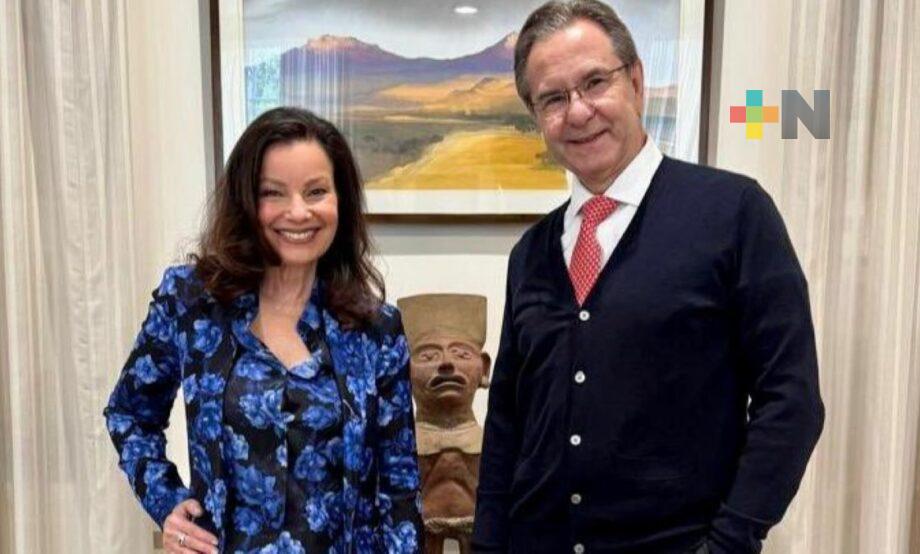 Fran Drescher expresa admiración por la Presidenta de México