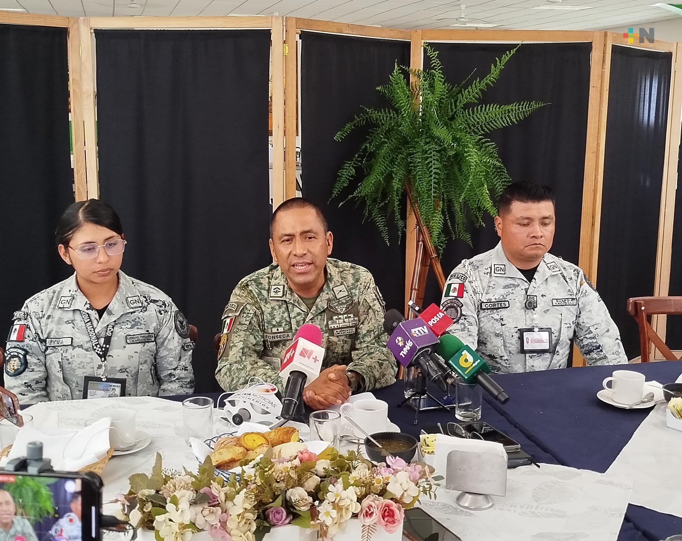 GN y Defensa, coadyuvantes en reducción del delito en el estado de Veracruz