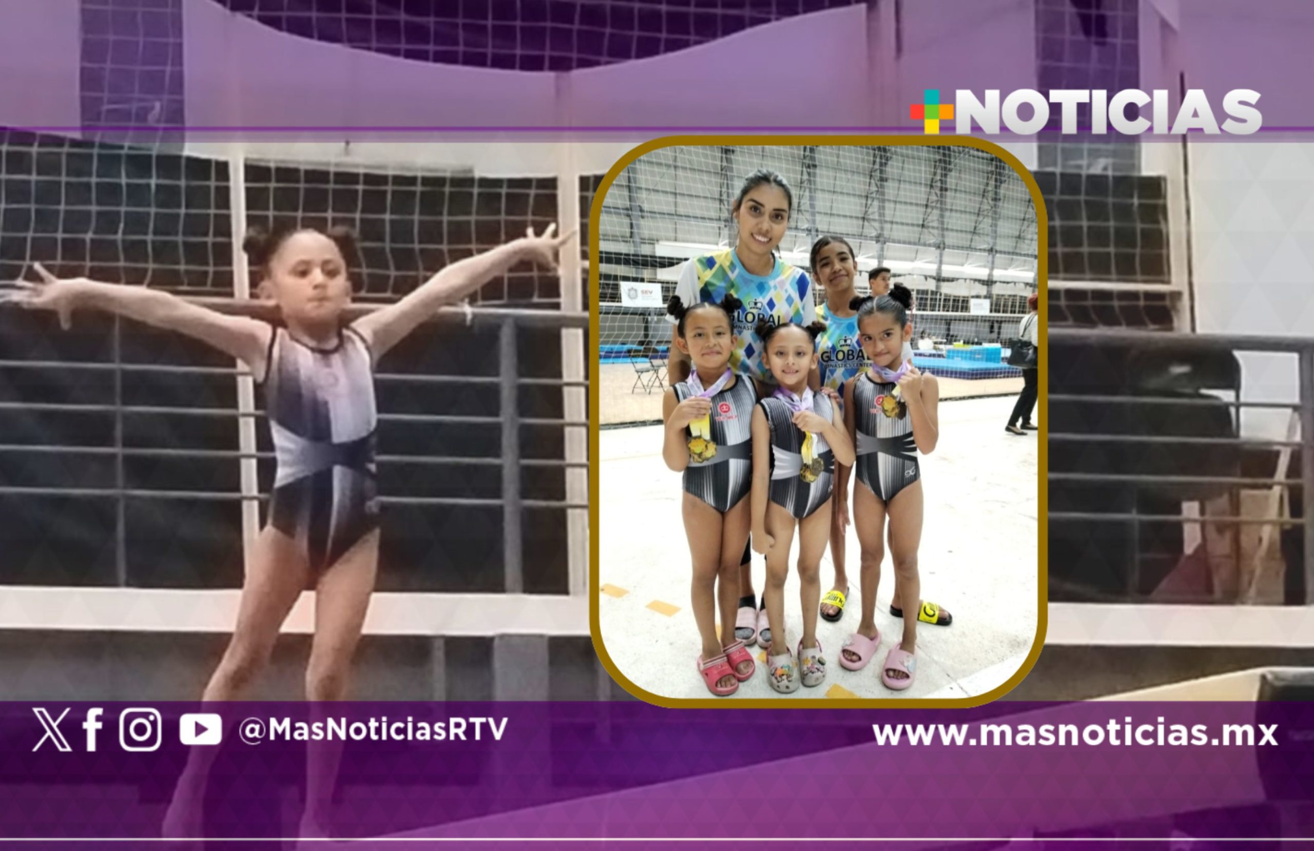 Destacaron en Campeonato Estatal de gimnasia artística