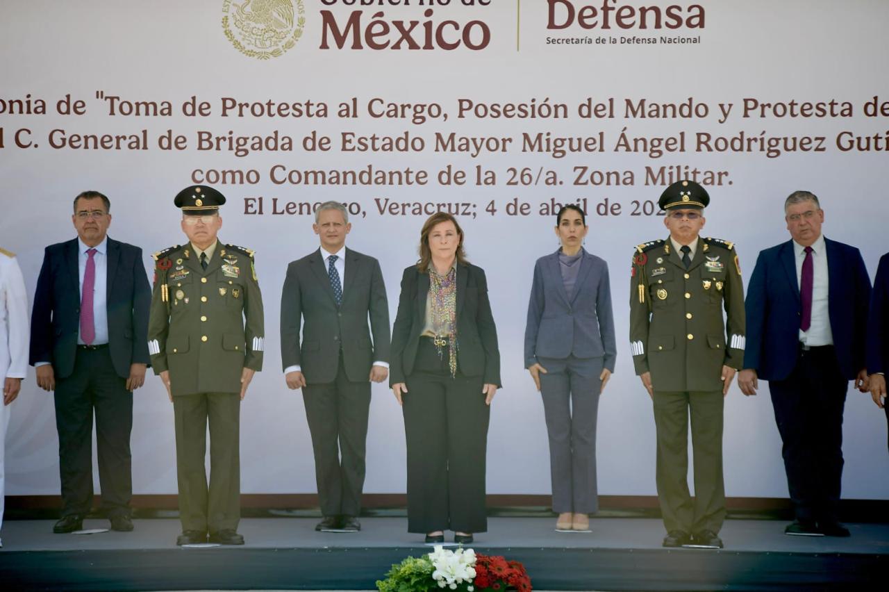 Gobernadora respalda relevo de la 26ª Zona Militar