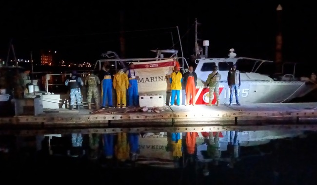 Operativo en Alto Golfo: asegura lancha y productos de totoaba; hay cinco personas detenidas