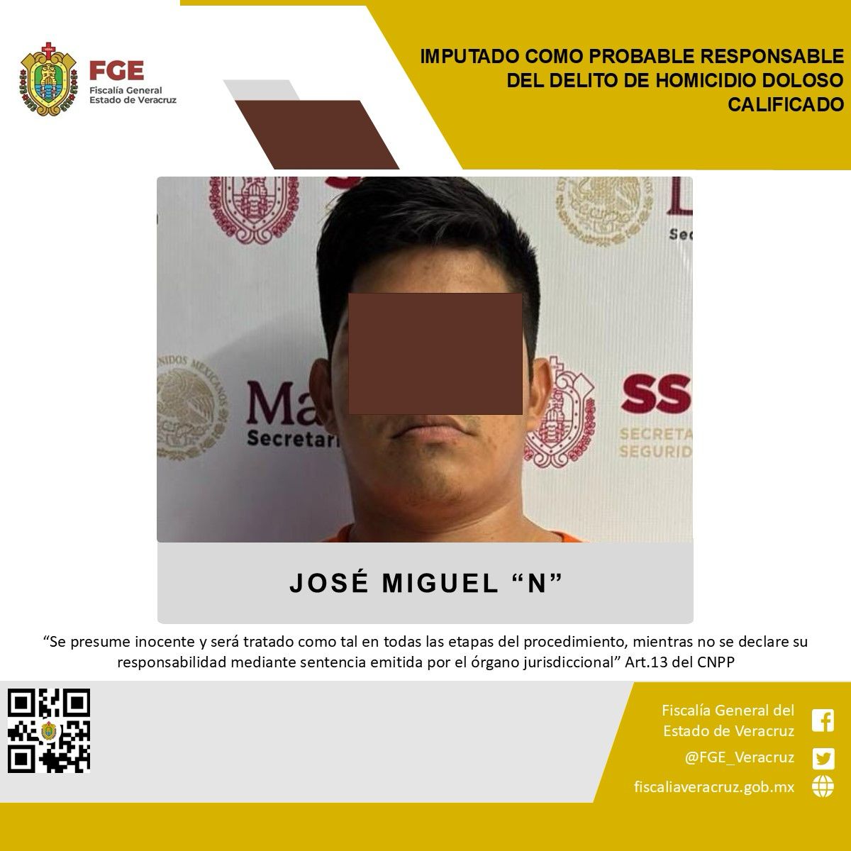 Vinculan a proceso a presunto responsable del homicidio de cuatro trabajadores en Coatzacoalcos