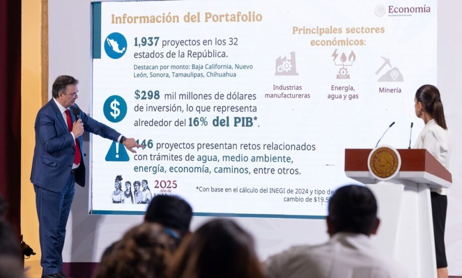 Portafolio de inversiones en México alcanza 298 mil mdd: Ebrard