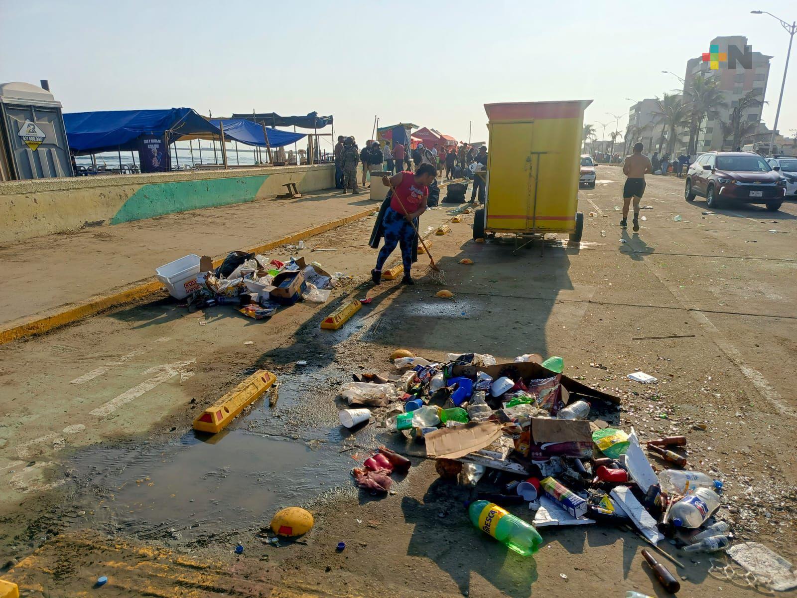 La basura que dejó la Semana Santa