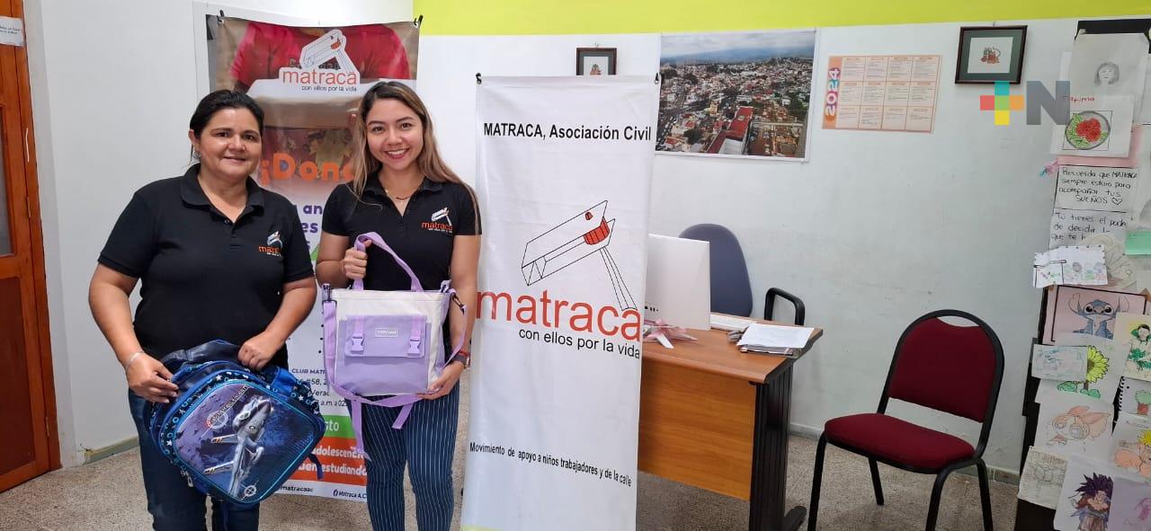 Matraca inicia campaña para recolectar paquetes de útiles escolares