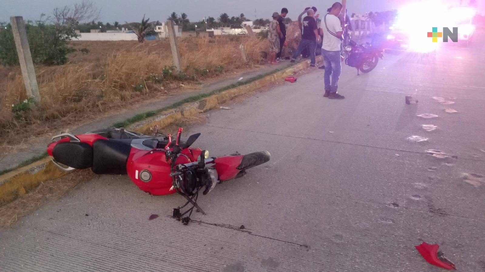 Motociclista derrapó camino a Las Barrillas