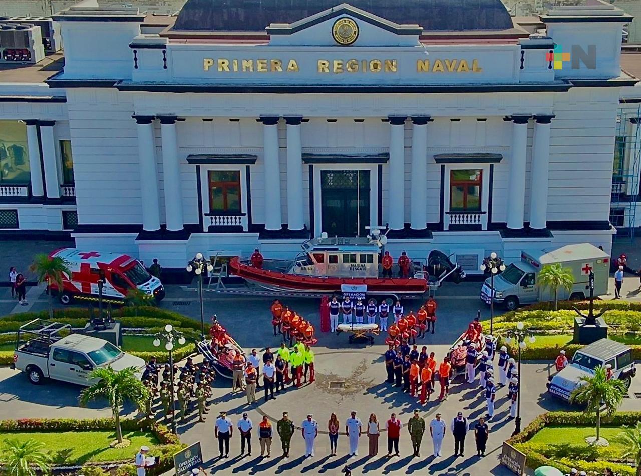Dan banderazo de inicio de Operación Salvavidas Semana Santa 2025 en Veracruz