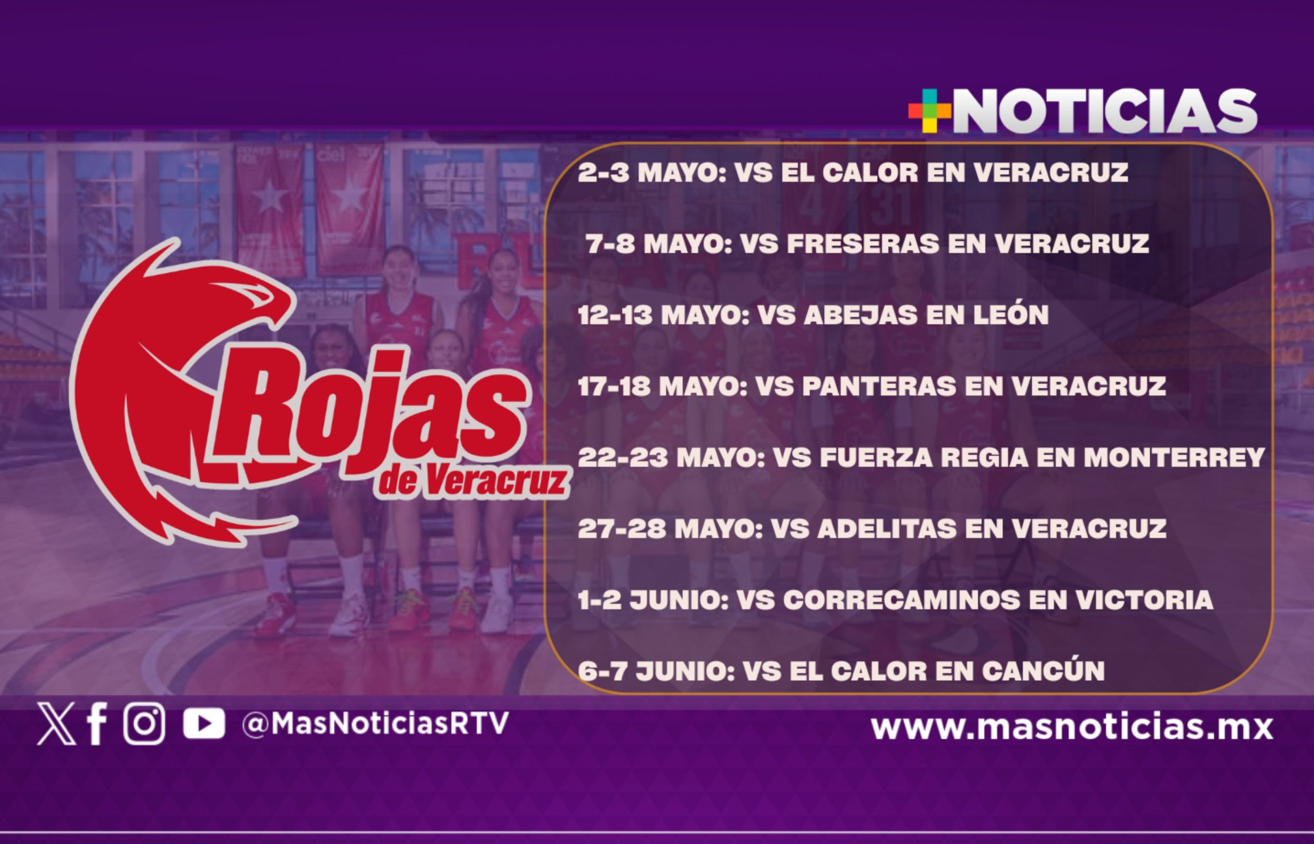 Rojas de Veracruz abrirá temporada ante Cancún