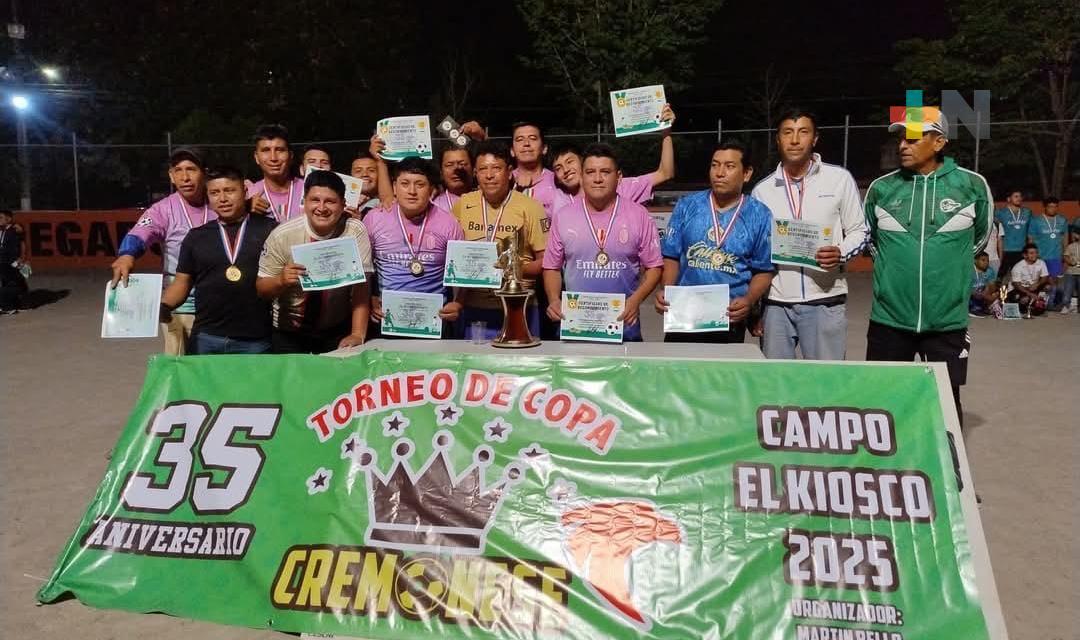 Tres de Mayo, campeón de la Copa Cremonese de futbol
