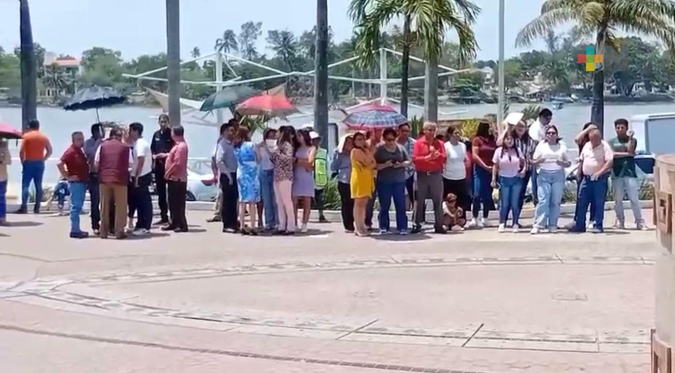 Tuxpan participó este martes en el Primer Simulacro Nacional 2025