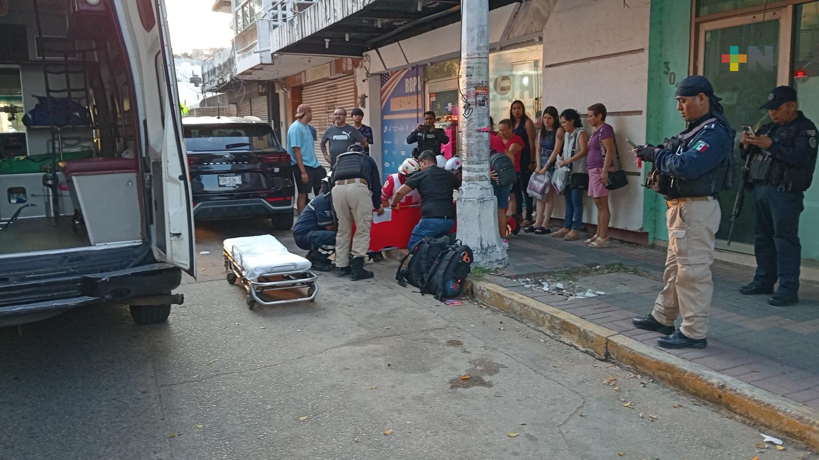 En Coatza atropellan a persona de la tercera edad