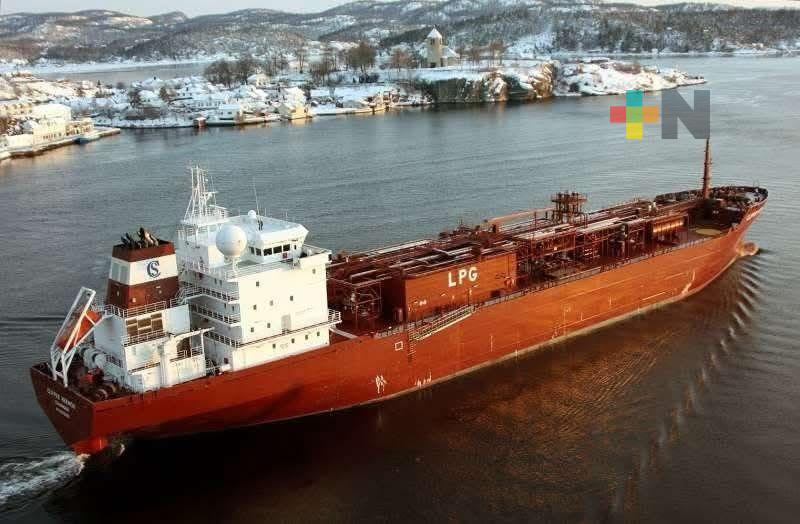 Barco gasero llegará a muelle de Braskem Idesa en Coatzacoalcos