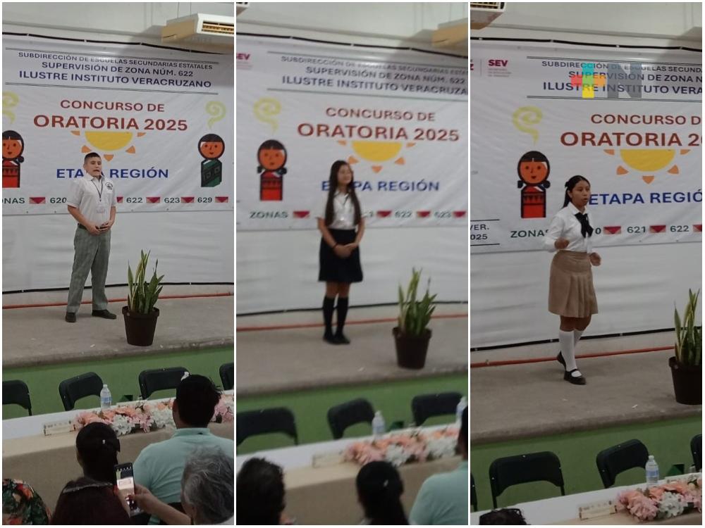 Celebran concurso regional de oratoria en Veracruz puerto