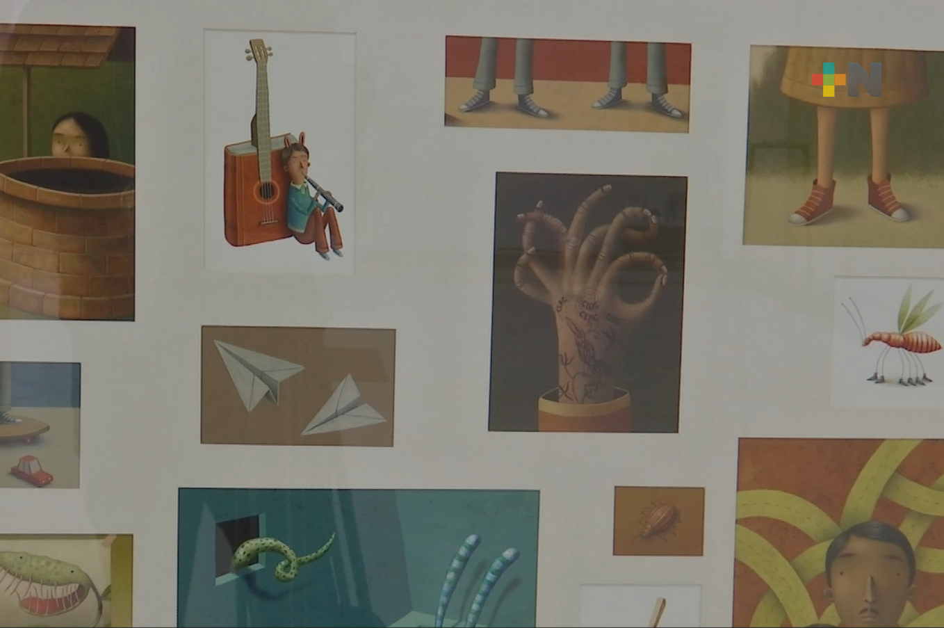 La exposición “El camino del marabú” de Israel Barrón reúne ilustraciones y carteles