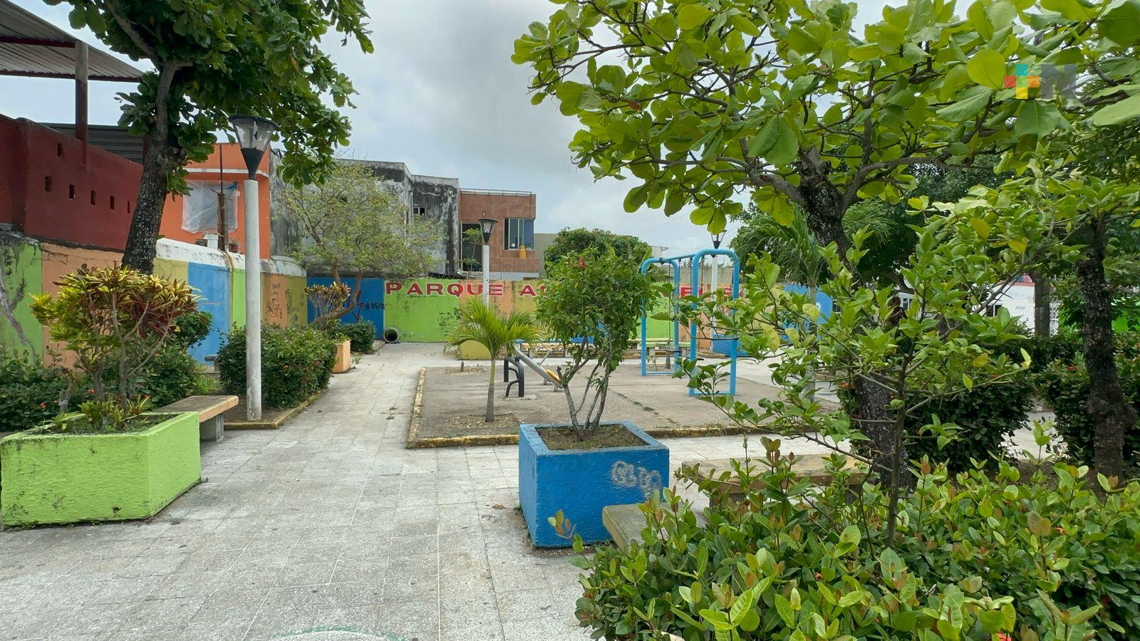 Colonos de Coatzacoalcos buscan recuperar parque Agustín Melgar
