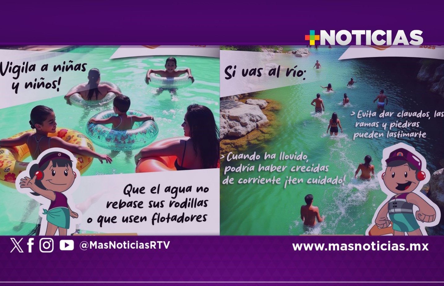 Seguir recomendaciones durante visita a cuerpos de agua para evitar accidentes: SPC