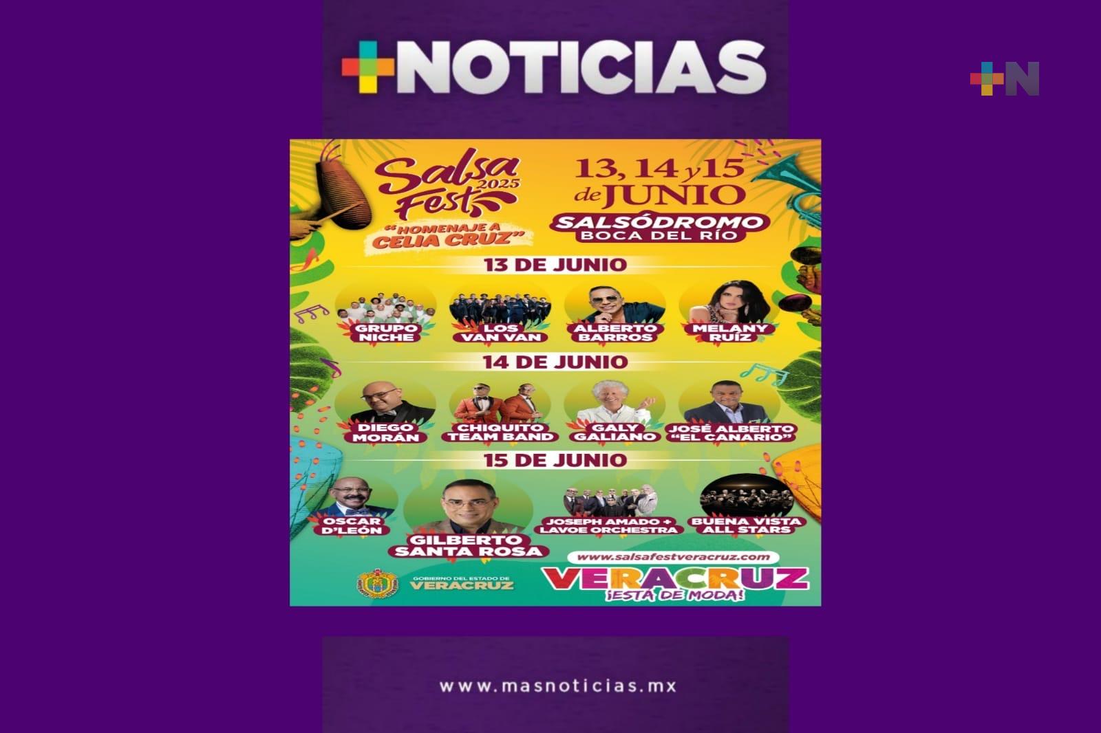Del 13 al 15 de junio, Salsa Fest 2025 en Boca del Río
