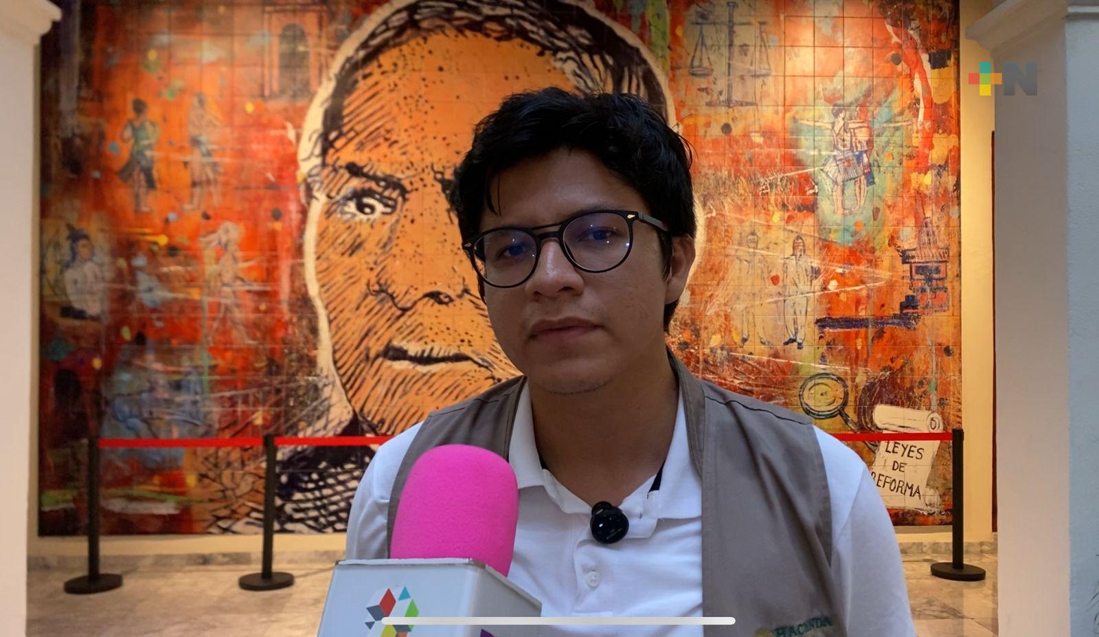 Se conmemoran 167 años de la llegada de Benito Juárez a Veracruz