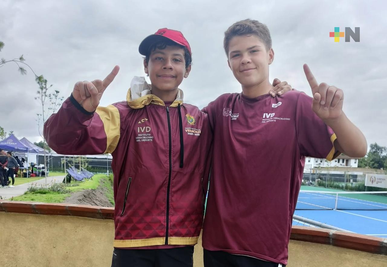 Medalla de plata en dobles para Veracruz en tenis de ON 2025